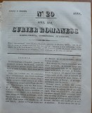 Cumpara ieftin Curier romanesc , gazeta politica , comerciala si literara , nr. 20 din 1844