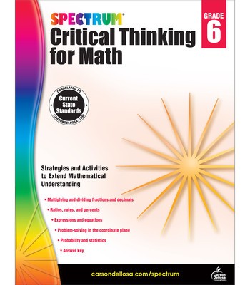 Spectrum Critical Thinking for Math, Grade 6 foto