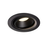 Spot incastrat, NUMINOS MOVE L Ceiling lights, black Indoor LED recessed ceiling light black/black 4000K 40&deg; rotating and pivoting,, SLV