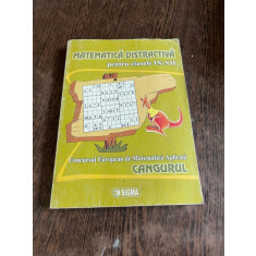 Matematica distractiva pentru clasele IX-XII. Concursul European de Matematica Aplicata, Cangurul (2008)