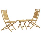Cumpara ieftin Set mobilier bistro, 3 piese, bambus