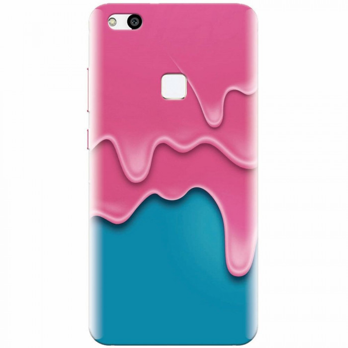 Husa silicon pentru Huawei P10 Lite, Pink Liquid Dripping