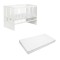 Patut Klups Paula Alb + Saltea Confort II 12 GreatGoods Plaything