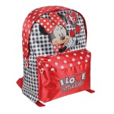 Ghiozdan rosu copii Minnie Mouse 40 cm, Jad