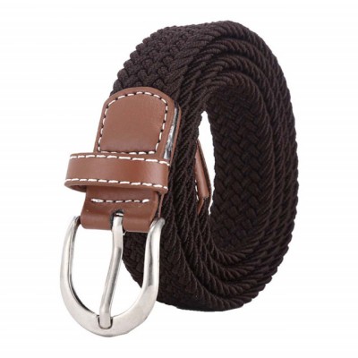 Curea elastica Pufo Sailor pentru barbati 120-130 x 3.5 cm, reglabila, maro inchis foto