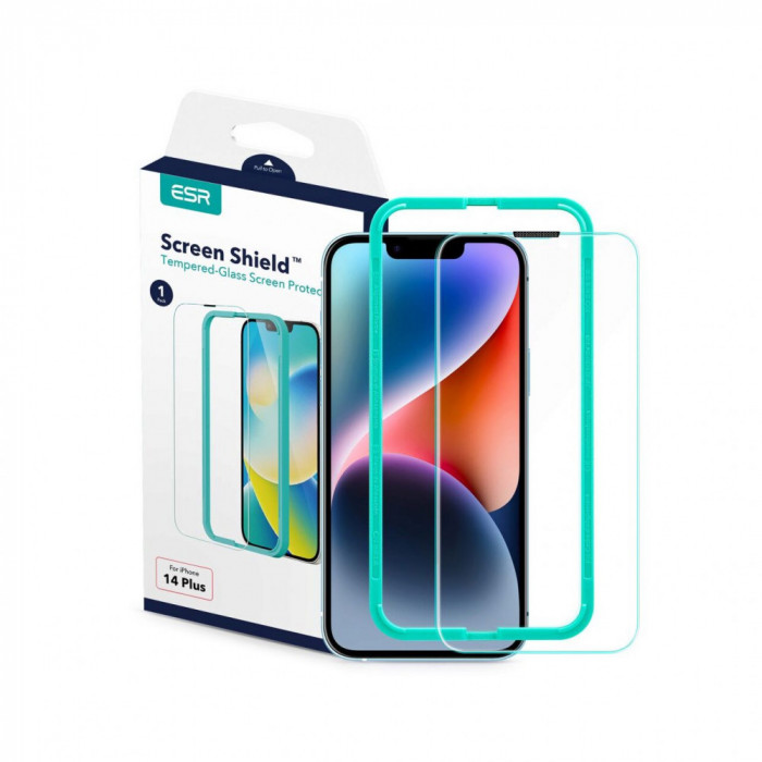 Folie Compatibila cu iPhone 13 Pro Max / iPhone 14 Plus - ESR Screen Shield Transparent