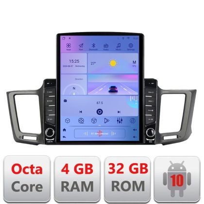 Navigatie TOYOTA RAV 4 2013-2018 H-247 ecran tip TESLA 9.7&quot; cu Android Radio Bluetooth Internet GPS WIFI 4+32GB DSP 4G CarStore Technology