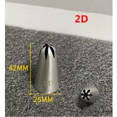 Dui inox model 2D, 42x25 mm