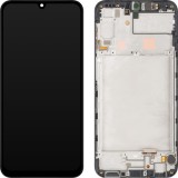 Display cu Touchscreen MP compatibil cu Samsung Galaxy A24 4G A245, cu Rama, Versiune OLED, Negru