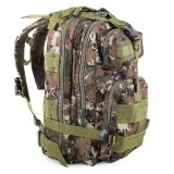 Ghiozdan/rucsac tactic, Verk Group, 5 compartimente, model Survival, impermeabil, 30 L, camuflaj, verde, 25x24x43 cm GartenVIP DiyLine