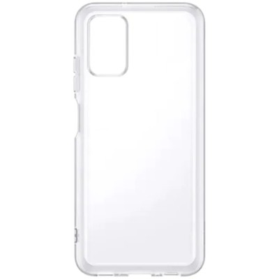 Husa de protectie Samsung Soft Clear Cover pentru Galaxy A03s, Transparent foto