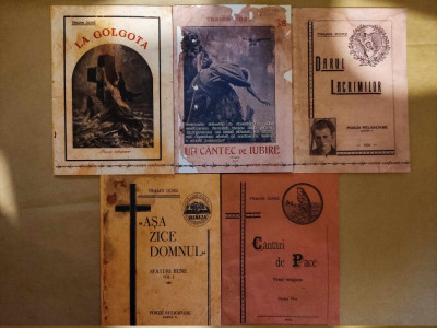 TRAIAN DORZ - POEZII RELIGIOASE - COLECTIA CUVINTE CONFISCATE ( 5 VOL.) foto