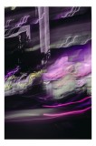 Tablou Canvas Ritmul Orașului &icirc;n Lumini Violet, 26 x 39 cm, CMCLASS