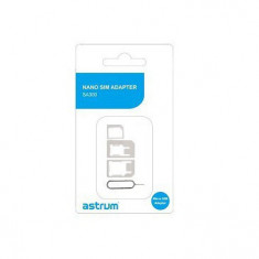 ADAPTOR SIM MICRO/NANO 3 IN 1 ALB,ASTRUM SA300 BLISTER