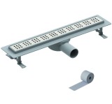 Rigola Dus Pera Euroline, Inox, Diverse Dimensiuni (40-80cm), Membrana Etansare, Filtru Miros, Debit 32L/min