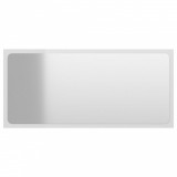 Oglindă de baie, alb extralucios, 80x1,5x37 cm, PAL, vidaXL