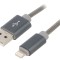 Cablu USB 2m Lightning Gri 480Mbps