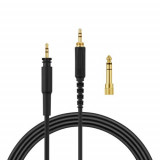 Cablu kwmobile pentru Shure SRH840/SRH440, Plastic, Negru, 60565.01