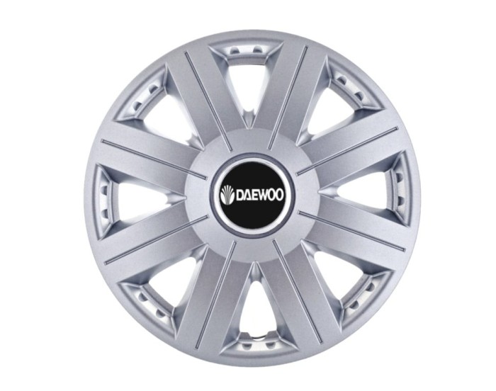 Set 4 capace roti Cosmos cromat R15, pentru gama auto Daewoo