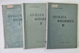 ANALIZA MATEMATICA, VOL. I - III de MIRON NICOLESCU, 1957 , * PREZINTA URME DE UZURA