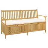 vidaXL Bancă cu spațiu de depozitare cu pernă cu ușă 170 x 63 x 84 cm 42026793
