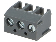 Regleta de conexiuni PCB unghi 90? 3,81mm 3 piste 10A foto