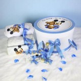 Cumpara ieftin Trusou Botez cu 8 Piese Imprimat, Mikey Mouse, Culoare Albastru - BAB97