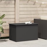 vidaXL Cutie de depozitare exterioară Negru 80 x 50.5 x 50 cm