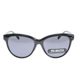 Ochelari de soare polarizati cu rama cat-eye si accente metalice