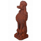 Statueta din rasini cu un pudel maro AJA272, Animale