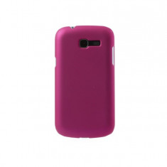 Husa tip capac roz trandafiriu satinat pentru Samsung Galaxy Trend Lite S7390 / Galaxy Trend Lite Duos S7392
