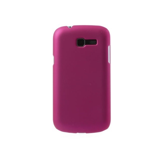 Husa tip capac roz trandafiriu satinat pentru Samsung Galaxy Trend Lite S7390 / Galaxy Trend Lite Duos S7392