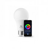 Cumpara ieftin Bec LED Smart 10W, A60, E27, RGB, 1000 lumen Wifi+Bluetooth, Pulsar, EL-BI