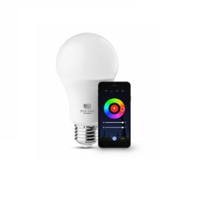 Bec LED Smart 10W, A60, E27, RGB, 1000 lumen Wifi+Bluetooth, Pulsar foto