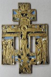 Iisus pe Cruce, Crucifix din bronz, Rusia Secol XIX