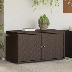 vidaXL Dulap depozitare de grădină, maro, 110x55x60,5 cm, poliratan 365568