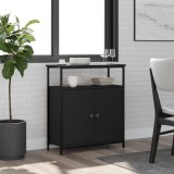 VidaXL Servantă, negru, 70x30x80 cm, lemn prelucrat