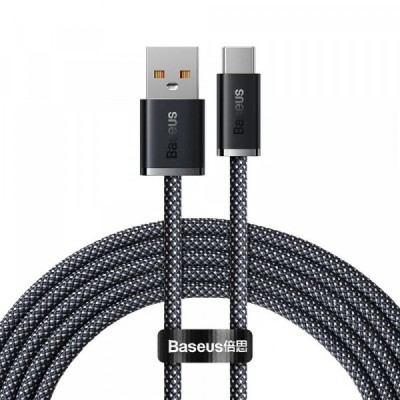 Cablu Date si Incarcare USB-A - USB-C Baseus Dynamic Series, 100W, 2m, Gri CALD000716 foto