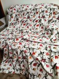 Material de calitate imprimeu floral, tulipe