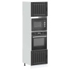 VidaXL Dulapuri pentru cuptor 2 buc Lucca negru lemn prelucrat 3315042