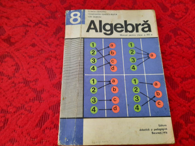 MATEMATICA ALGEBRA MANUAL PENTRU CLASA A VIII-A - OLIVOTTO,C IONESCU BUJOR foto