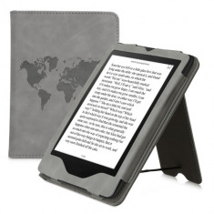 Husa pentru Amazon Kindle Paperwhite 11, Kwmobile, Gri, Piele ecologica, 56262.06