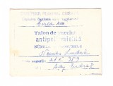 Talon de vaccinare antipoliomielitica, 1962