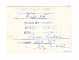 Talon de vaccinare antipoliomielitica, 1962