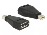 Adaptor mini Displayport la Displayport T-M negru, Delock 65238