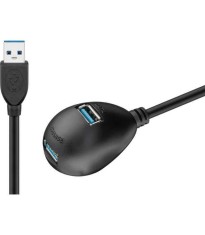 Cablu prelungitor USB 3.0 Hi-Speed - 2x USB 3.0 mama 1.5m Goobay foto
