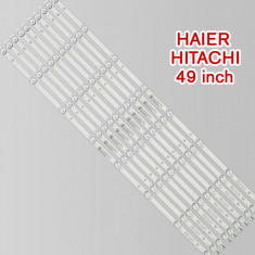 Set barete led tv Haier, Hitachi 49 inch LE49D8-01 (A), 10 x 8 led