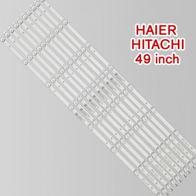 Set barete led tv Haier, Hitachi 49 inch LE49D8-01 (A), 10 x 8 led foto