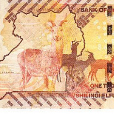 M1 - Bancnota foarte veche - Uganda - 1000 shilingi - 2010