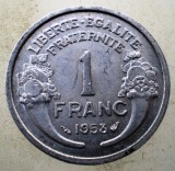 1.156 FRANTA 1 FRANC 1958, Europa, Aluminiu